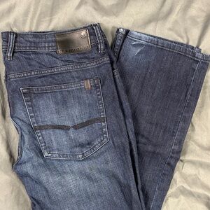 Buffalo David Bitton Men's Dark Blue Slim Straight  Stretch Jeans 32x30